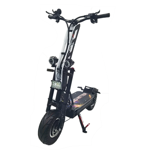 HKM-113939 72V Dual Motor Folding Electric Scooter, 4000W Power, Max Speed 68MPH, 13-Inch Tires