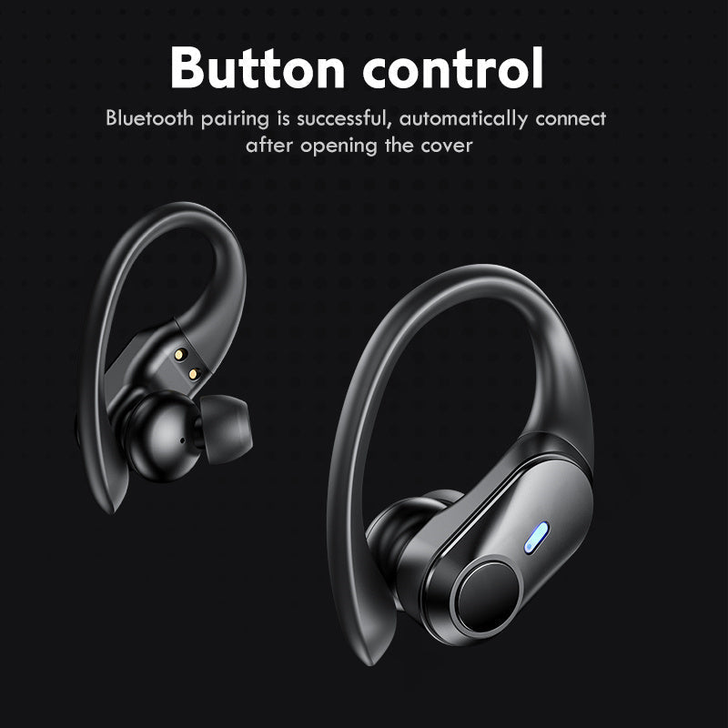 HKM-113939 T59 Bluetooth 5.1 Sports Ear-mounted Headset with Stereo Sound and Waterproof Design