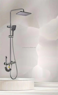 HKM-113939 Waterfall Shower Panel with Body Massage Jets and Hand Spray