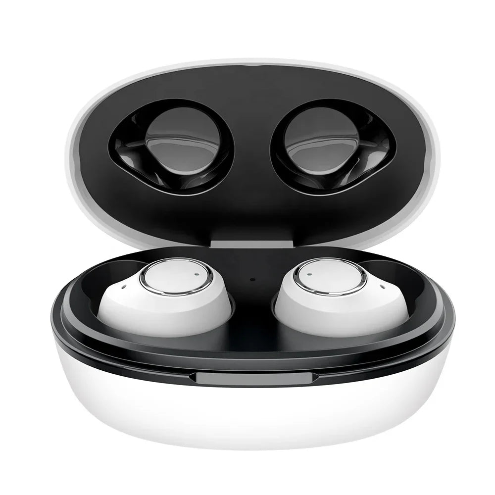 HKM-114067 Compact Invisible In-Ear Earbuds with LED Charging Case - Trulyway M2 TWS