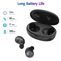 HKM-114067 Compact Invisible In-Ear Earbuds with LED Charging Case - Trulyway M2 TWS