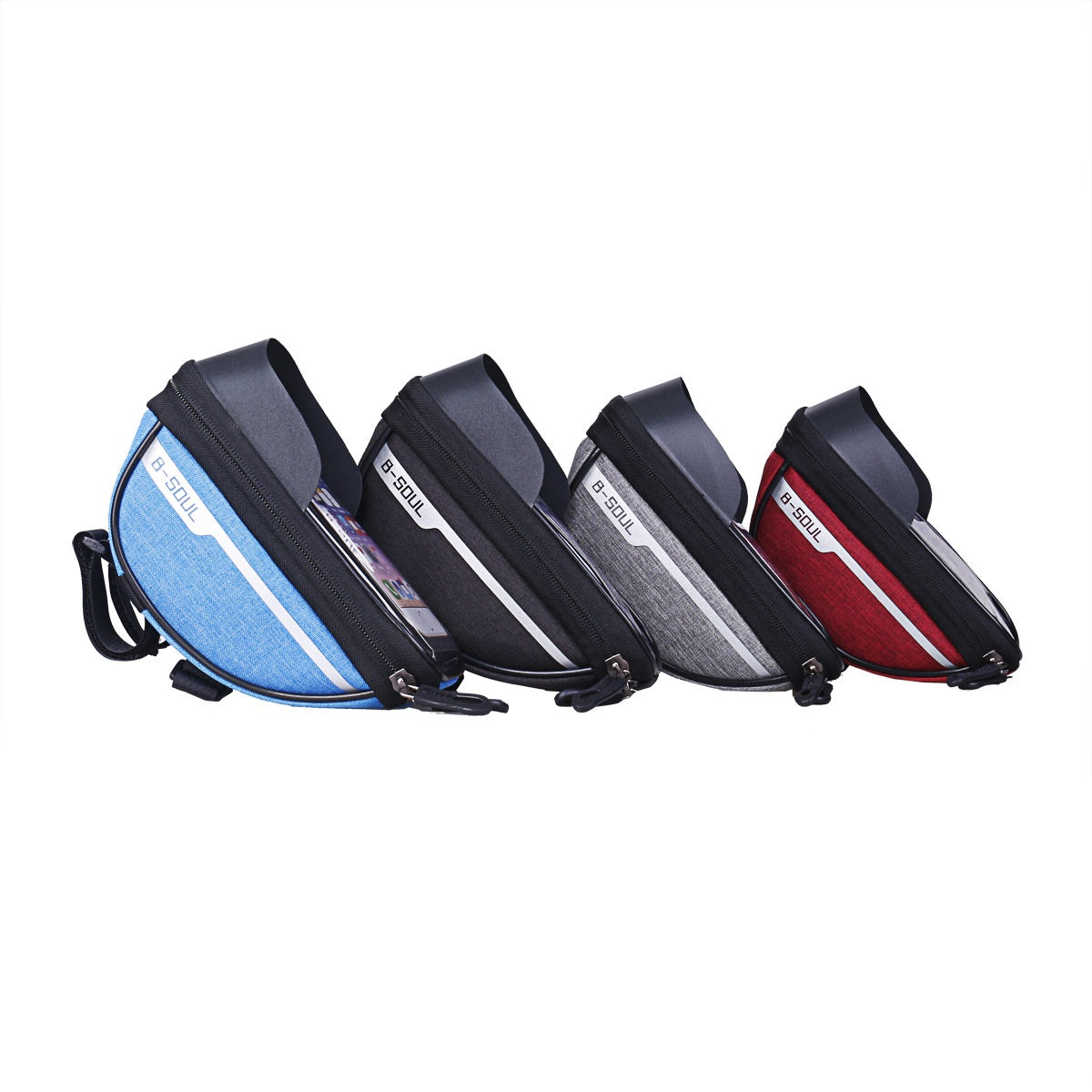 HKM-114131 Bicycle Mobile Phone Holder with Touch Screen - Fits Most Phones Up to 6.4 Inches - Lightweight and Stylish
