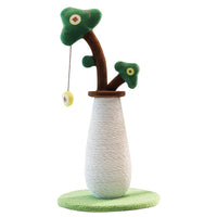 HKM-1142333 Durable Sisal Cat Scratching Pole with Interactive Ball Track and Vertical Design