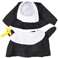 HKM-1142717 Black Nun Dress Pet Costume for Cats and Dogs - Casual Holiday Apparel