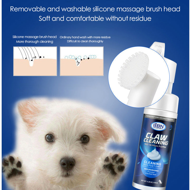 HKM-1143997 Dog Foot Washing Artifact with Plant Extracts and Jojoba Oil - 150ml Cleanser for Pet Health