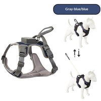 HKM-1145917 Automatic Retractable Lanyard Chest Harness Set for Pets - Multiple Color Options Available