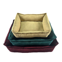 HKM-1146173 Solid Color Casual Non-Slip Dog Mat for All Seasons in Turmeric, Dark Green, and Wine Red