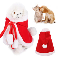 HKM-1146301 Pet Christmas Coat for Cats and Dogs - Festive Cloak Design