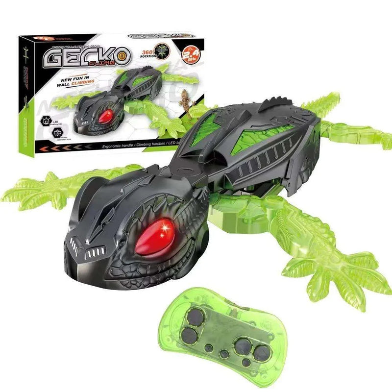 HKM-114707 Rechargeable Infrared Remote Control Wall Climbing Gecko RC Toy - Indoor/Outdoor Fun for Ages 2 and Up