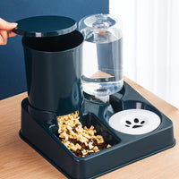 HKM-1148093 Automatic Pet Feeder with Integrated Cat and Dog Bowl for Convenient Feeding
