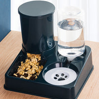 HKM-1148093 Automatic Pet Feeder with Integrated Cat and Dog Bowl for Convenient Feeding