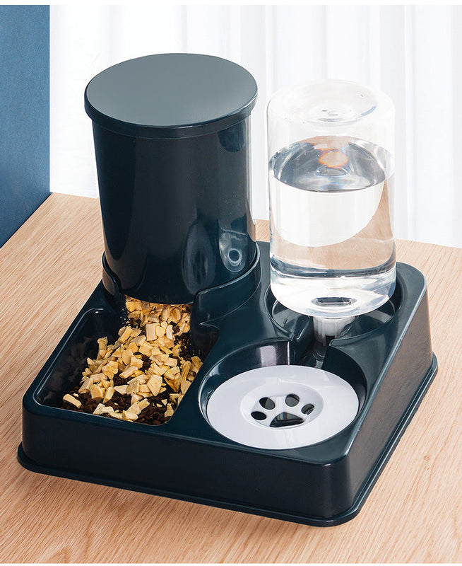 HKM-1148093 Automatic Pet Feeder with Integrated Cat and Dog Bowl for Convenient Feeding