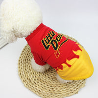 HKM-1148477 Casual Cotton Cartoon Print T-Shirt for Pets in Spring and Summer