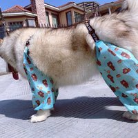 HKM-1149501 Adjustable Cotton Raincoat for Dogs - Four-Legged Waterproof Design in Yellow Green, Sizes S to XL
