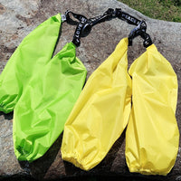 HKM-1149501 Adjustable Cotton Raincoat for Dogs - Four-Legged Waterproof Design in Yellow Green, Sizes S to XL