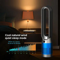 HKM-115091 Smart 50-Inch Bladeless Fan with Cooling and Heating Functions, Remote Control and Air Purifier