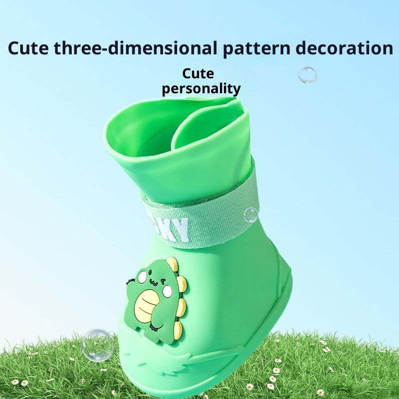 HKM-1154493 Waterproof Anti-Slip Dog Shoes for Medium and Large Breeds, Multiple Sizes Available