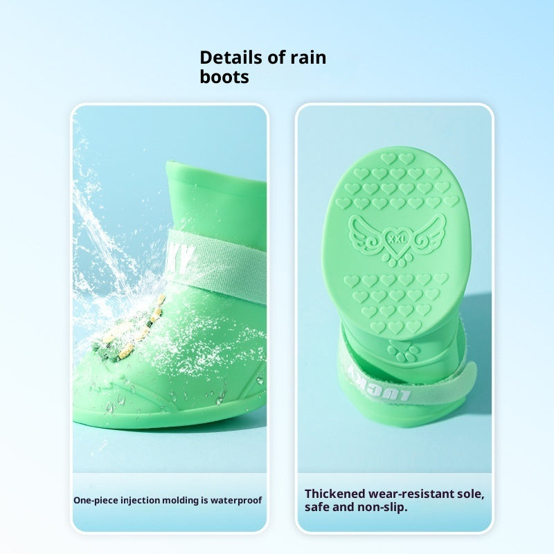 HKM-1154493 Waterproof Anti-Slip Dog Shoes for Medium and Large Breeds, Multiple Sizes Available