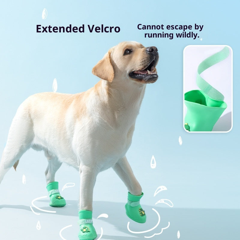 HKM-1154493 Waterproof Anti-Slip Dog Shoes for Medium and Large Breeds, Multiple Sizes Available