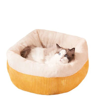 HKM-1157693 Cozy Circular Cat Sofa Bed for Kittens and Puppies - Durable Washable Pet Nest