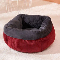 HKM-1157693 Cozy Circular Cat Sofa Bed for Kittens and Puppies - Durable Washable Pet Nest
