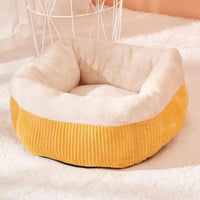 HKM-1157693 Cozy Circular Cat Sofa Bed for Kittens and Puppies - Durable Washable Pet Nest