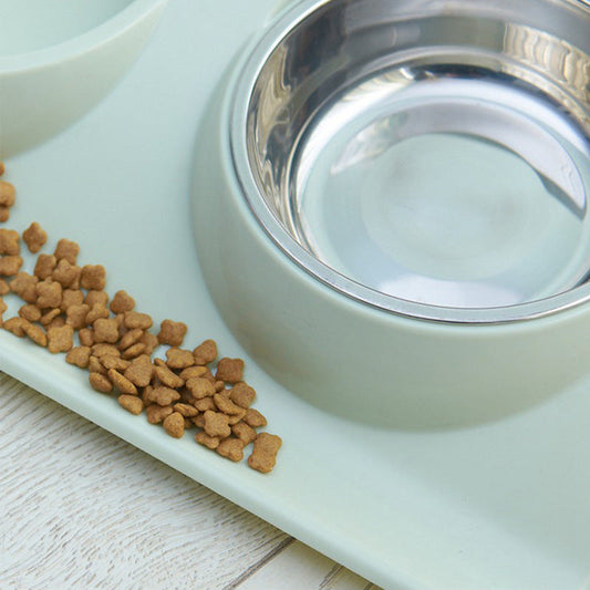 HKM-1157821 Stainless Steel Double Pet Bowl - Safe, Durable and Easy to Clean