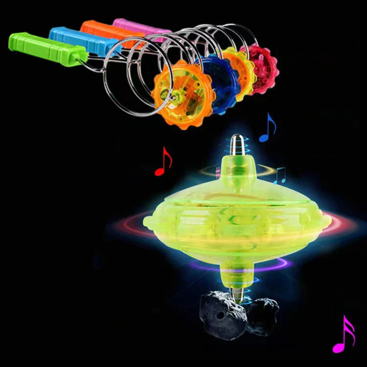 HKM-115795 Light Up Hand Gyro Spinning Toy for Kids - Creative LED Magnetic Fun