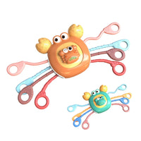 HKM-115859 Montessori Crab Pull String Musical Toy for Kids - Educational Sensory Play, Ages 2 to 14