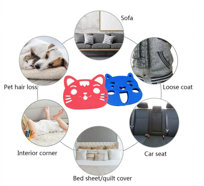 HKM-1159229 Pet Hair Lint Collector and Remover for Laundry - Reusable PU Soft Rubber Catcher