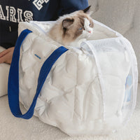 HKM-1159869 One Shoulder Medium-Sized Pet Carrier Bag for Winter Warmth