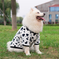 HKM-1161789 Cow Print Dog Transformation Dress for Big Dogs - Sizes 3XL to 9XL