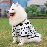 HKM-1161789 Cow Print Dog Transformation Dress for Big Dogs - Sizes 3XL to 9XL