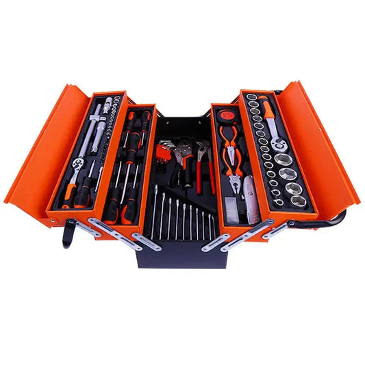 HKM-116243 Universal Ratchet Socket Wrench Set - 85-Piece Hand Tool Kit