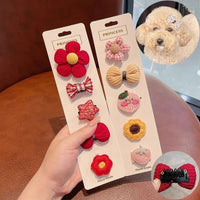 HKM-116371 Creative Mini Dog Hairpin Set - Multiple Color Options, 5 to 20 Piece Collections