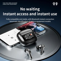 HKM-116371 Wireless Bluetooth In-Ear Headphones with ANC, LED Battery Indicator, and Low Latency for Comfort and Extended Use