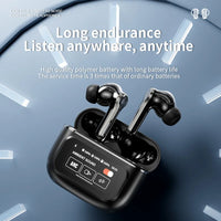 HKM-116371 Wireless Bluetooth In-Ear Headphones with ANC, LED Battery Indicator, and Low Latency for Comfort and Extended Use