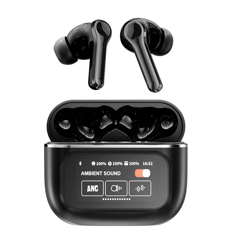 HKM-116371 Wireless Bluetooth In-Ear Headphones with ANC, LED Battery Indicator, and Low Latency for Comfort and Extended Use