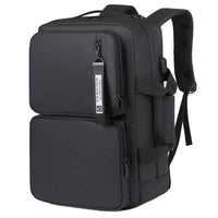 HKM-116435 Large Capacity Waterproof Business Backpack for 17-Inch Laptops with USB Port - Durable Nylon Design