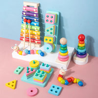HKM-116499 Montessori Wooden Educational Toys for Kids - Early Learning Developmental Playset