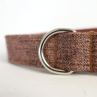HKM-1165373 Brown Suit Dog Traction Collar - Durable Polyester Leash with Adjustable Sizes XS to XL