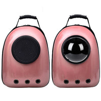HKM-1165629 Transparent Portable Pet Space Capsule Backpack with Ventilation and Extendable View