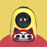 HKM-1165629 Transparent Portable Pet Space Capsule Backpack with Ventilation and Extendable View