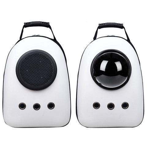HKM-1165629 Transparent Portable Pet Space Capsule Backpack with Ventilation and Extendable View