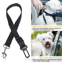 HKM-1166013 Adjustable Pet Dog Seat Belt Leash Safety Harness - 2 Pack for Cars, Fits Small to Large Dogs and Cats