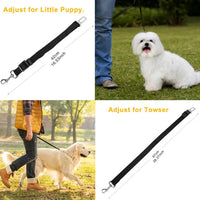 HKM-1166013 Adjustable Pet Dog Seat Belt Leash Safety Harness - 2 Pack for Cars, Fits Small to Large Dogs and Cats