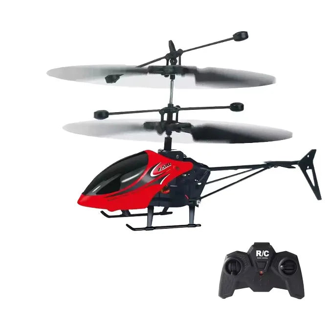 HKM-116627 Remote-Controlled Mini Helicopter Toy for Kids 8 Years and Up - Two-Channel Electric Aircraft with Shockproof Design