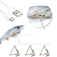 HKM-1169981 Electric Bionic Fish Plush Cat Toy - Interactive Catnip Fish for Playtime