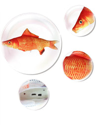 HKM-1169981 Electric Bionic Fish Plush Cat Toy - Interactive Catnip Fish for Playtime