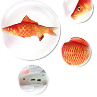 HKM-1169981 Electric Bionic Fish Plush Cat Toy - Interactive Catnip Fish for Playtime